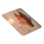 Leave a little Sparkle Horse conch Shell card Magnet (Rechte Seite)