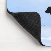 Leave a Trail 2 - Inspirational Quote - Black Lab Mousepad (Ecke)