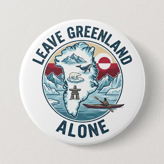 Leave Greenland Alone Button (Vorderseite)