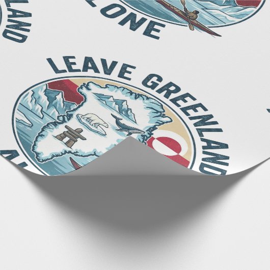 Leave Greenland Alone Geschenkpapier (Ecke)