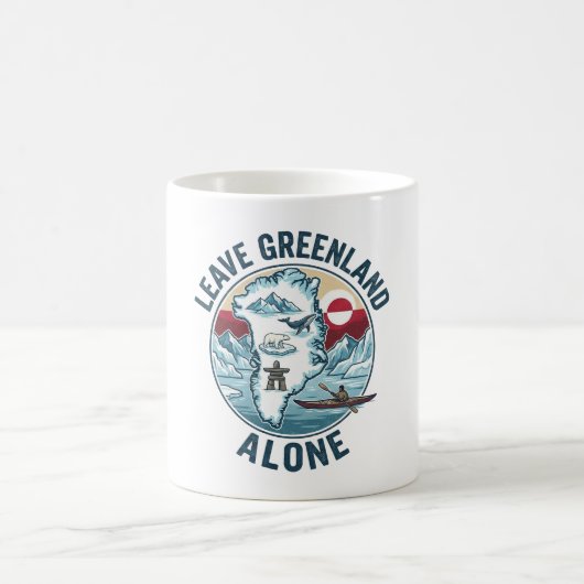 Leave Greenland Alone Kaffeetasse (Mittel)