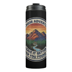Leave It Better Vintage Outdoor Abenteuer Berg Thermosbecher