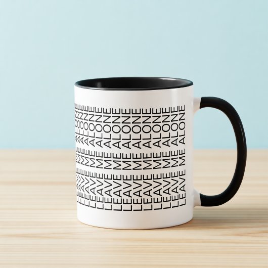 Leave Me Alone Hidden Message Introvert Mug Tasse