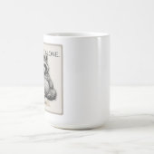 Leave Me Alone Mug – Funny Introvert Raccoon Kaffeetasse (Mittel)