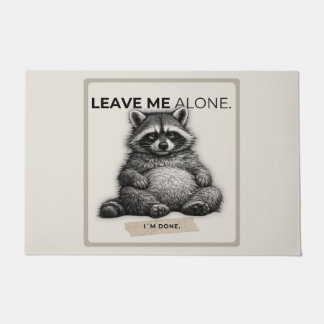 Leave Me Alone Raccoon Doormat | Funny Introvert Fußmatte