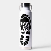 Leave No Trace Hiking Bootprint Design Trinkflasche (Vorne)
