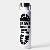 Leave No Trace-Wanderstiefelabdruck-Design Trinkflasche (Vorne)