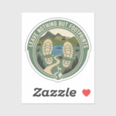 Leave Nothing But Footprints Aufkleber (Blatt)