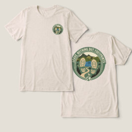 Leave Nothing But Footprints – Eco-Friendly Hiking Tri-Blend Shirt