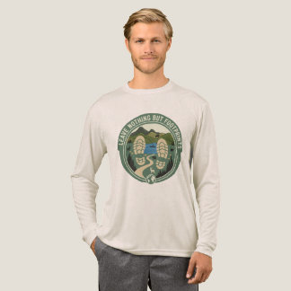 Leave Nothing But Footprints – Eco-Friendly Hiking Tri-Blend Shirt