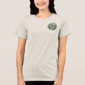 Leave Nothing But Footprints – Eco-Friendly Hiking Tri-Blend Shirt (Vorderseite)