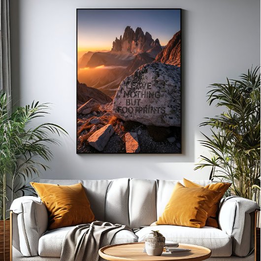 Leave Nothing But Footprints Leinwanddruck