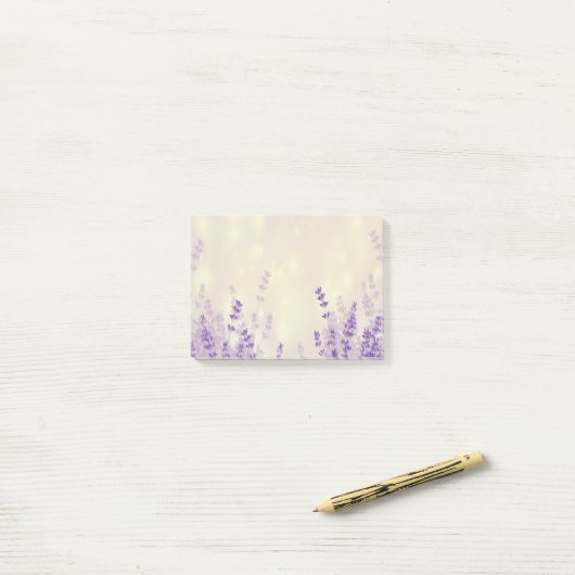 Leavender-Blume träumlicher Hintergrund Post-it Klebezettel (Auf Schreibtisch)