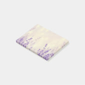 Leavender-Blume träumlicher Hintergrund Post-it Klebezettel (angewinkelt)