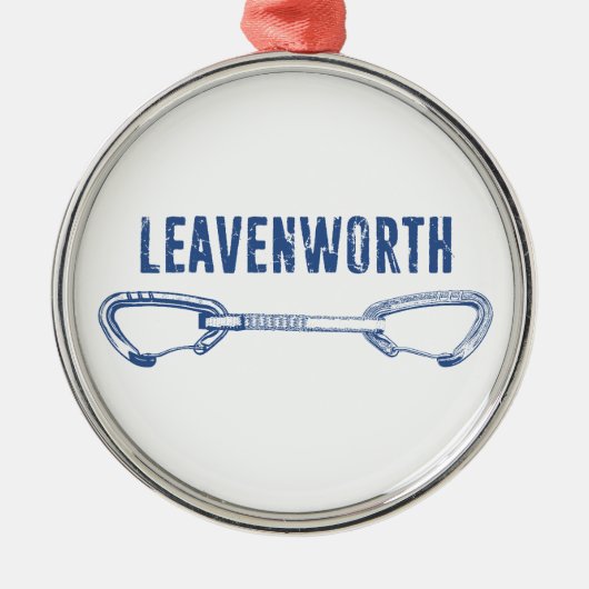 Leavenworth Climbing Quickdraw Ornament Aus Metall (Vorne)