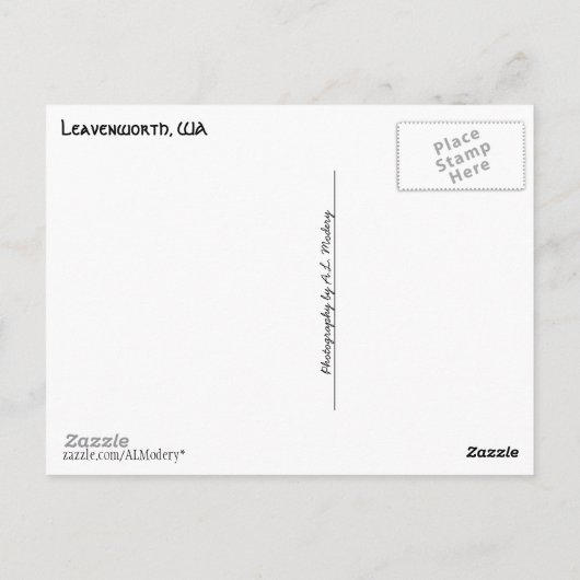 Leavenworth Collage 2 Postkarte (Rückseite)