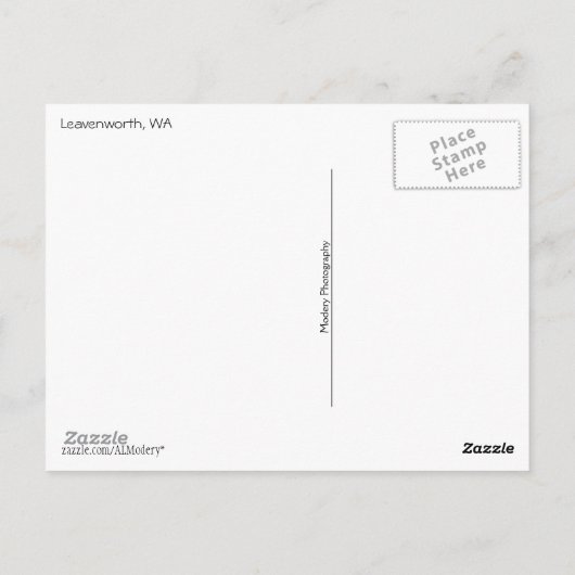 Leavenworth Collage Postkarte (Rückseite)