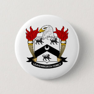 Leavenworth Familienwappen Button