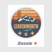 Leavenworth, Indiana Aufkleber (Blatt)