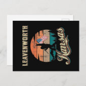 Leavenworth Kansas Postkarte (Vorne/Hinten)