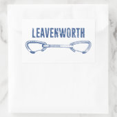 Leavenworth Klettergurte Quickdraw Rechteckiger Aufkleber (Tasche)