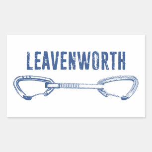 Leavenworth Klettergurte Quickdraw Rechteckiger Aufkleber
