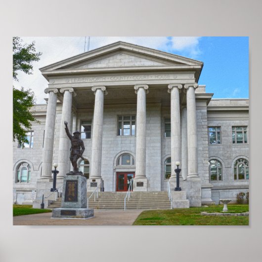 Leavenworth Landkreis Courthouse, Leavenworth, Kan Poster (Vorne)