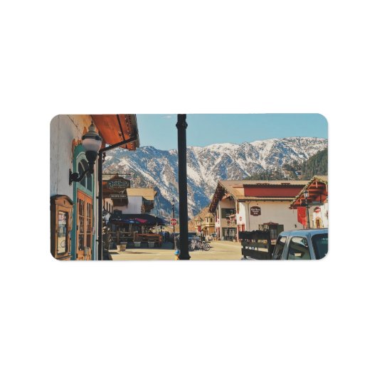 Leavenworth - Washington Adressaufkleber (Vorne)