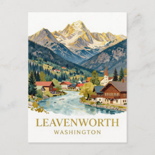 Leavenworth Washington Cascade Gebirge Postkarte