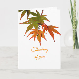 LEAVES - BLANK, ALL-OCCASION CARD FEIERTAGSKARTE