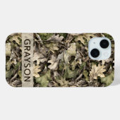 Leaves Camouflage Personalized Case-Mate iPhone Hülle (Rückseite (Horizontal))