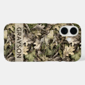 Leaves Camouflage Personalized Case-Mate iPhone Hülle (Rückseite (Horizontal))