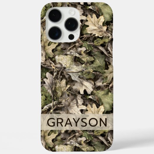 Leaves Camouflage Personalized Case-Mate iPhone Hülle (Rückseite)