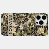 Leaves Camouflage Personalized Case-Mate iPhone Hülle (Rückseite (Horizontal))