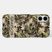 Leaves Camouflage Personalized Case-Mate iPhone Hülle (Rückseite (Horizontal))