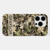 Leaves Camouflage Personalized Case-Mate iPhone Hülle (Rückseite (Horizontal))