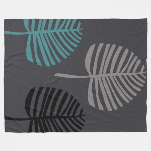 Leaves Fleecedecke (Vorderseite (Horizontal))