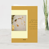 Leaves Gently Bowing Greeting Card Karte (Rückseite)