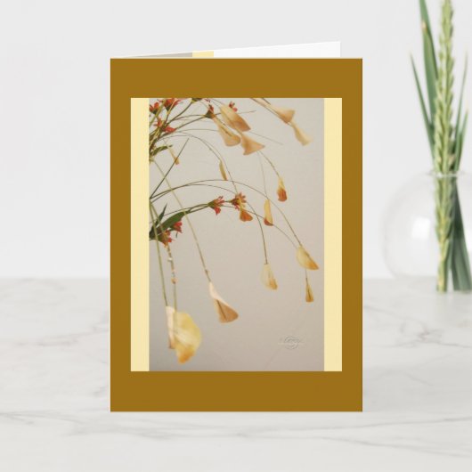 Leaves Gently Bowing Greeting Card Karte (Vorderseite)