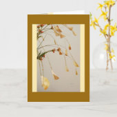 Leaves Gently Bowing Greeting Card Karte (Gelbe Blume)