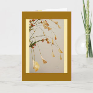 Leaves Gently Bowing Greeting Card Karte