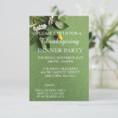 Leaves of Autumn Thanksgiving Dinner Party Einladung (Stehend Vorderseite)