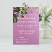 Leaves of Autumn Thanksgiving Dinner Party Einladung (Stehend Vorderseite)