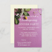 Leaves of Autumn Thanksgiving Dinner Party Einladung (Vorne/Hinten)