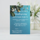 Leaves of Autumn Thanksgiving Dinner Party Einladung (Stehend Vorderseite)