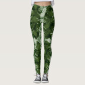 Leaves Patana Banana Design Leggings (Vorderseite)