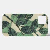 Leaves und Zweig on Cream Background Case-Mate iPhone Hülle (Rückseite (Horizontal))