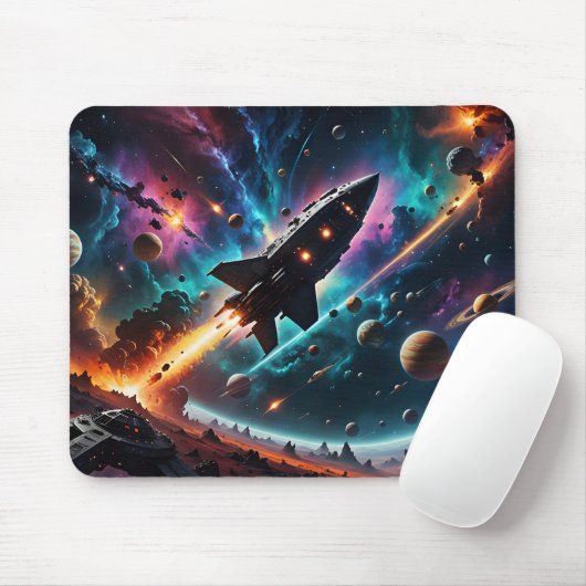 Leaving Spaceport Mousepad (Mit Mouse)