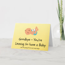 Leaving to have a Baby Card