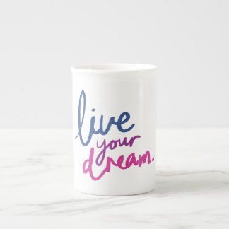 Leb Deinen Traum Inspirierende Zitat Kaffeetasse Porzellantasse